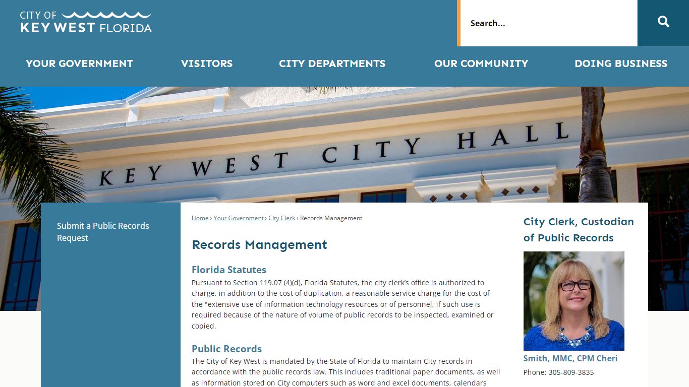 Records Management | Key West, FL